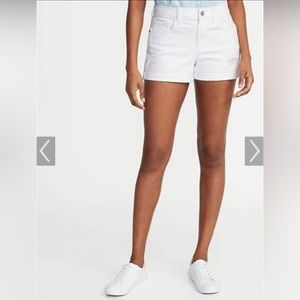Bandolino White Jean Shorts, Size 10, 5” inseam (cuffed to 3”)